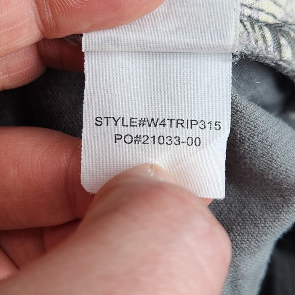 Prana Pants Womens 8 Gray Trinity Corduroy Mid Rise Skinny Leg Flat Front Casual - Picture 11 of 11